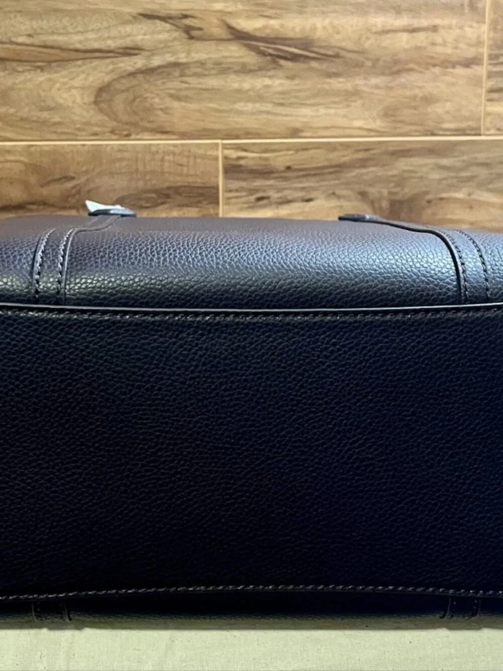 Perry Triple Compartment Leather Shoulder Tote